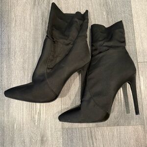 Chic Black High Heel Boots